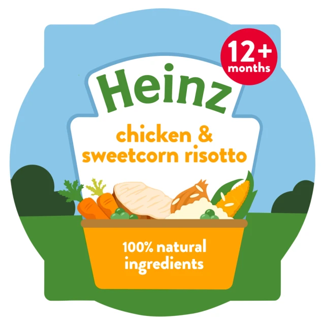 Heinz Chicken & Sweetcorn Risotto Baby Food Tray 1+ year 200G