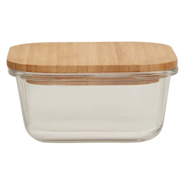 Freska 520ml Glass Container With Bamboo Lid