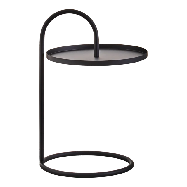 Trosa Black Hanging Top Side Table