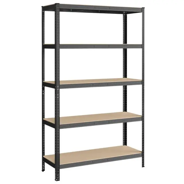 SONGMICS Shelving, 5-Tier, 200x120x60cm, Grey