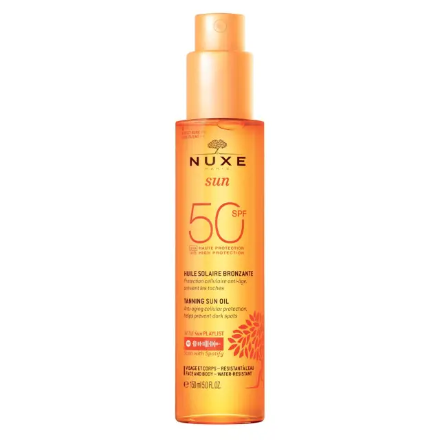 Nuxe Sun Tanning Oil Face and Body SPF 50 150 ml
