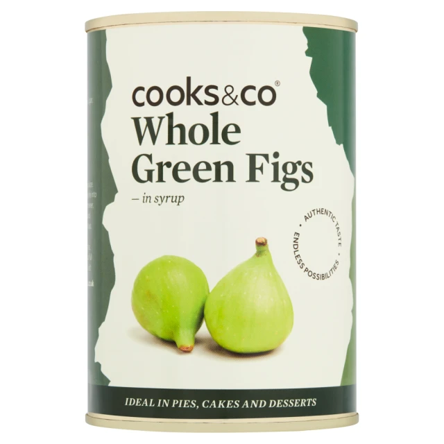 Cooks & Co Whole Green Figs in Syrup - 410G