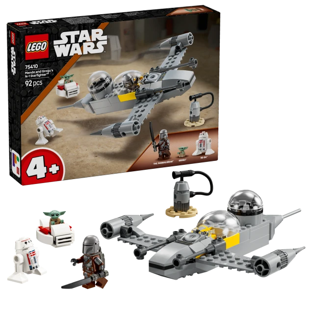 LEGO Star Wars 75410 Mando and Grogu's N-1 Starfighter Set