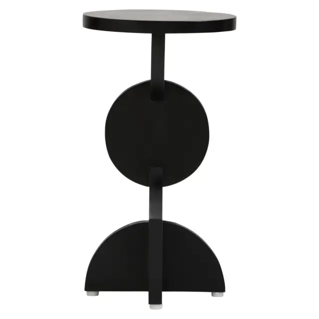 Walsa Whitewash Mango Wood Abstract Side Table