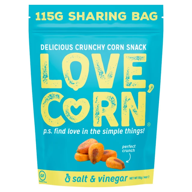 Love Corn Salt & Vinegar Delicious Crunchy Corn 115g