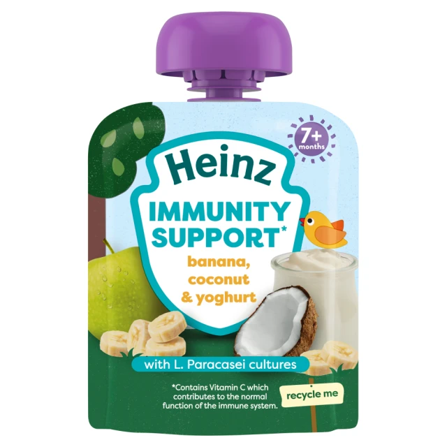 Heinz Baby Immunity Support Banana, Coconut and Yoghurt Pouch 7+ Months 85G