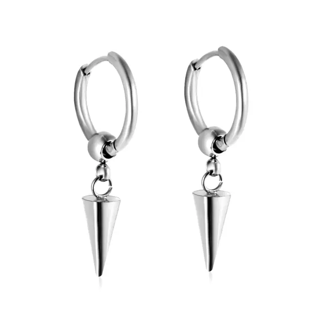 Conical Drop Stainless Steel 10mm Earrings 10mm