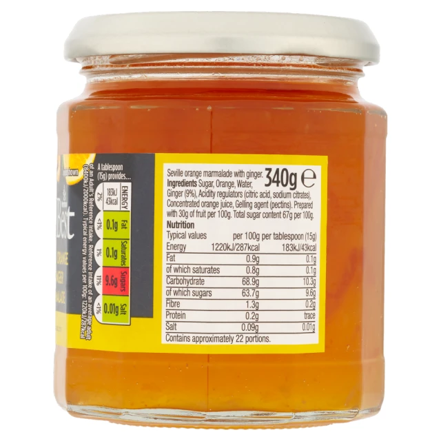 Morrisons The Best Orange & Ginger Marmalade 340g