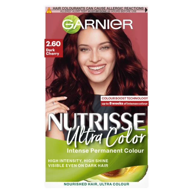 Garnier Nutrisse Ultra Color 2.6 Dark Cherry Red Permanent Hair Dye
