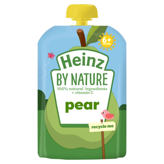Heinz Baby Pear Fruit Pouch 6+ Months 100g