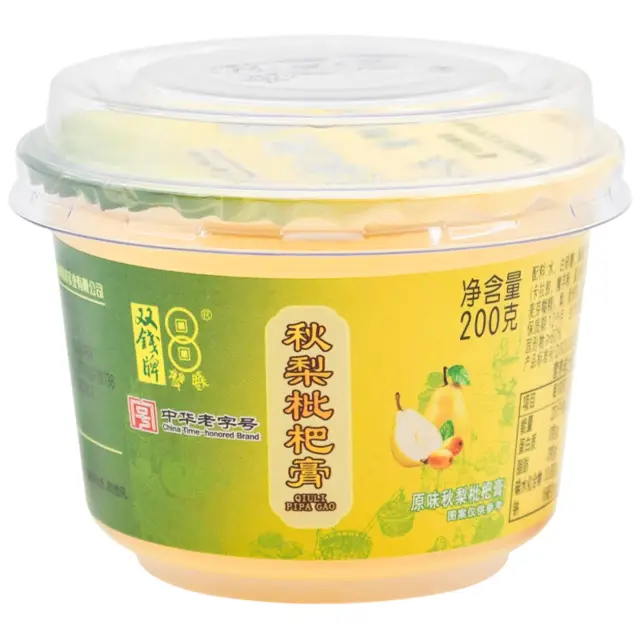 Autumn Pear & Loquat Paste 200g*3bowl  双钱牌秋梨枇杷膏 200g*3碗