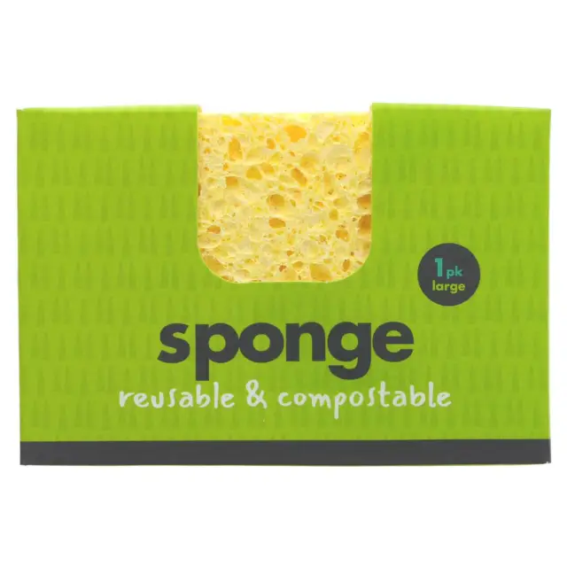 ECOLIVING - Sponge - Compostable - Biodegradable sponge - 1