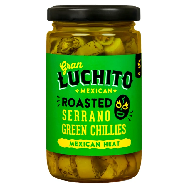 Gran Luchito - Mexican Fire Roasted Serrano Chillies 215g