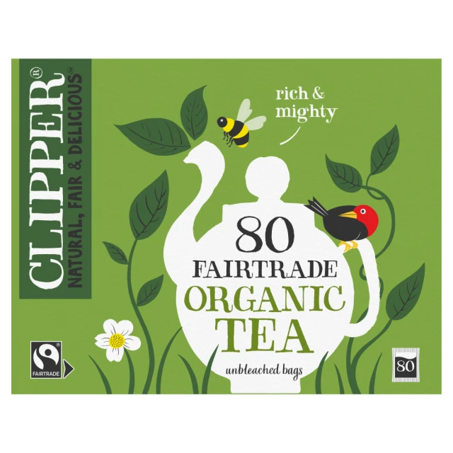 Clipper Organic Fairtrade 80 Tea Bags 232G