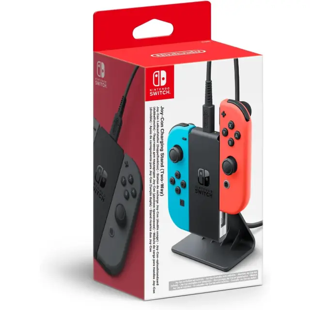 Nintendo Official Switch - Joy-Con Controller Charging Stand (Two-Way) - Grey