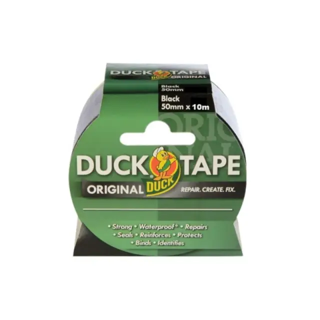 SHURTAPE DUCK TAPE ORIGINAL 50MM X 10M BLACK