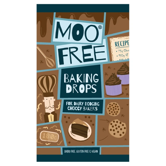 Moo Free Milk Choc Baking Drops - 100G