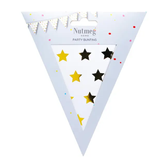 NUTMEG GOLD STAR BUNTING