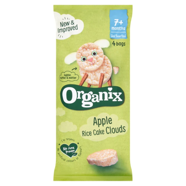 Organix Apple Rice Cake Clouds Multipack 72g (4x18g)