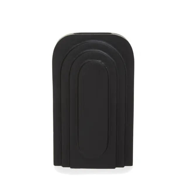 Hapax Tall Matt Black Finish Vase