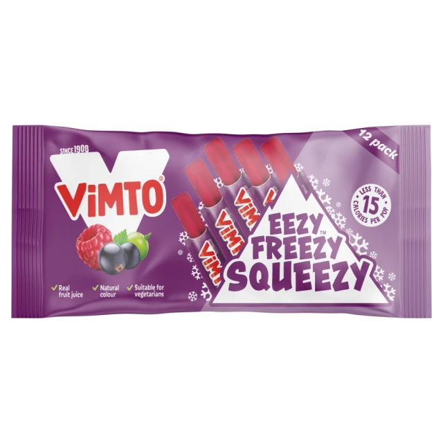 Vimto Original Squeezee Ice Pop 10Pk 600Ml