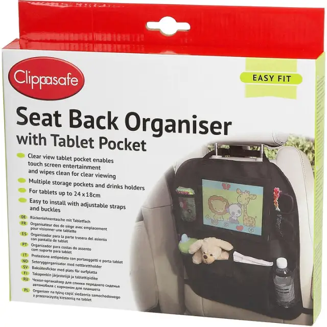Seat Back Organiser with Tablet Pocket (59/1)