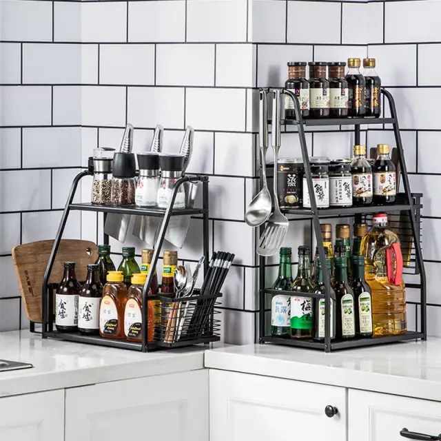 COOKER KING Chopstick holder + chopping board rack Black