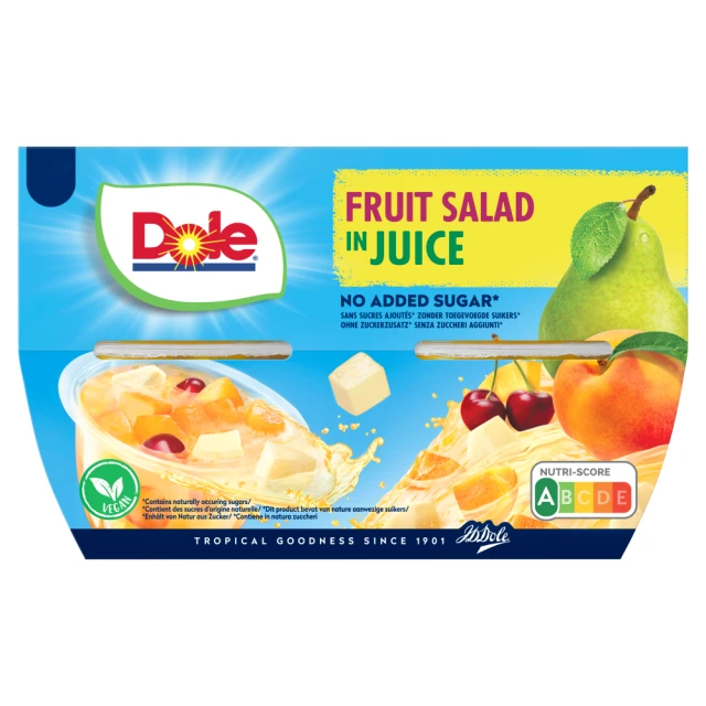 Dole Fruit Salad With Cherry 4x113g