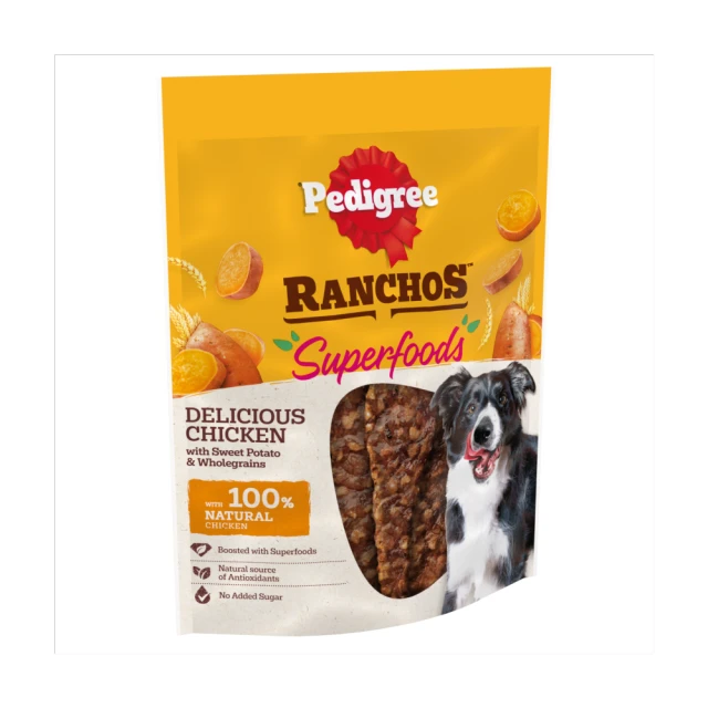 Pedigree Ranchos Superfoods Chicken Dog Treat with Sweet Potato & Wholegrains 7 x 70g