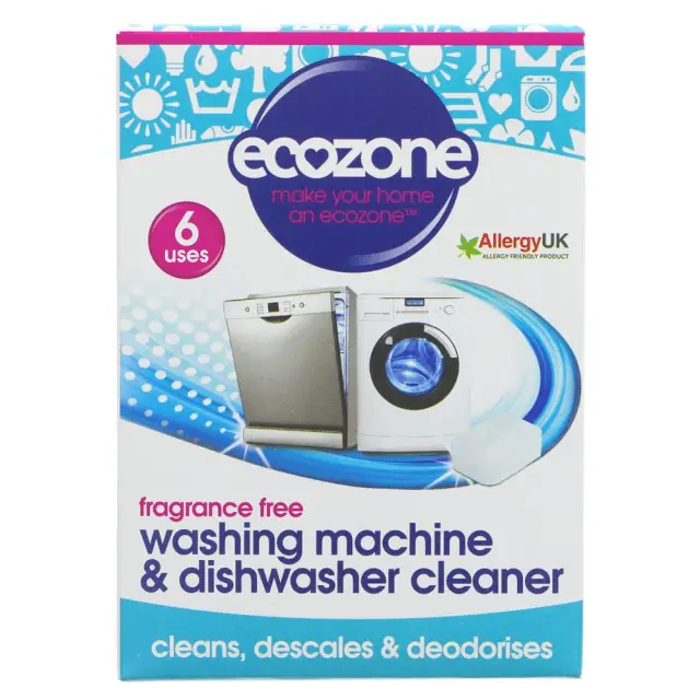 ECOZONE - Machine Cleaner - 6 Tablets - Washing Machine & Dishwasher - 120G
