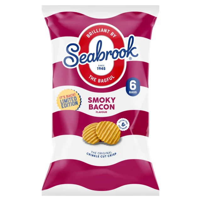 Seabrook Crinkle Multipack Smokey Bacon 6 X 25G