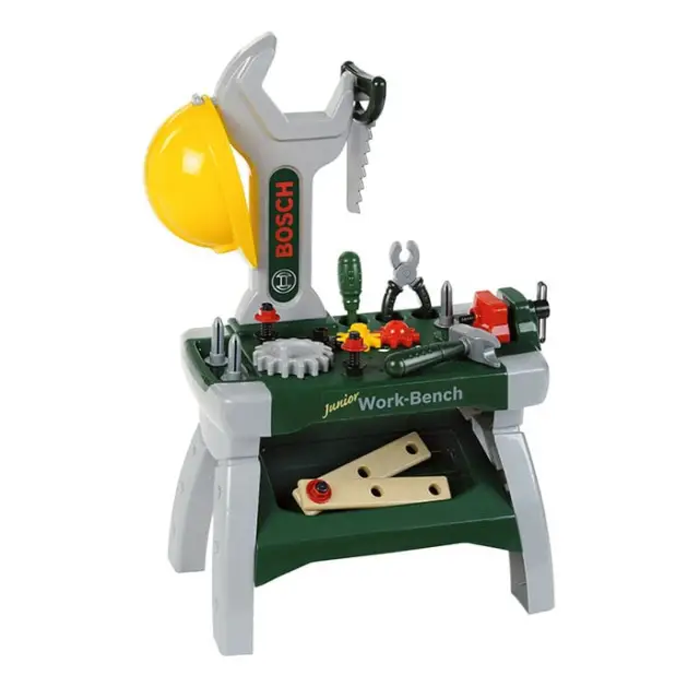 Bosch Pretend Play Toy Work Bench with Tools and Accessories