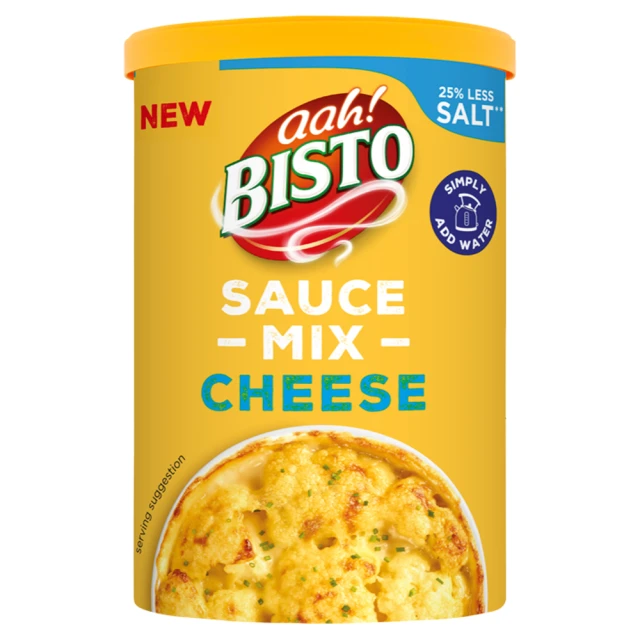 Bisto 25% Less Salt Cheese Sauce 185g