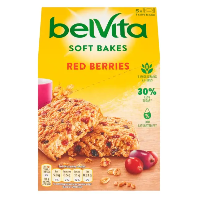 Belvita Soft Bakes Red Berries 250g