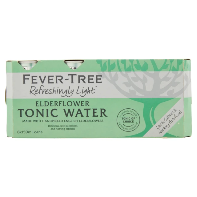 Fever - Tree Refreshingly Light Elderflower Tonic Water 8x150ml