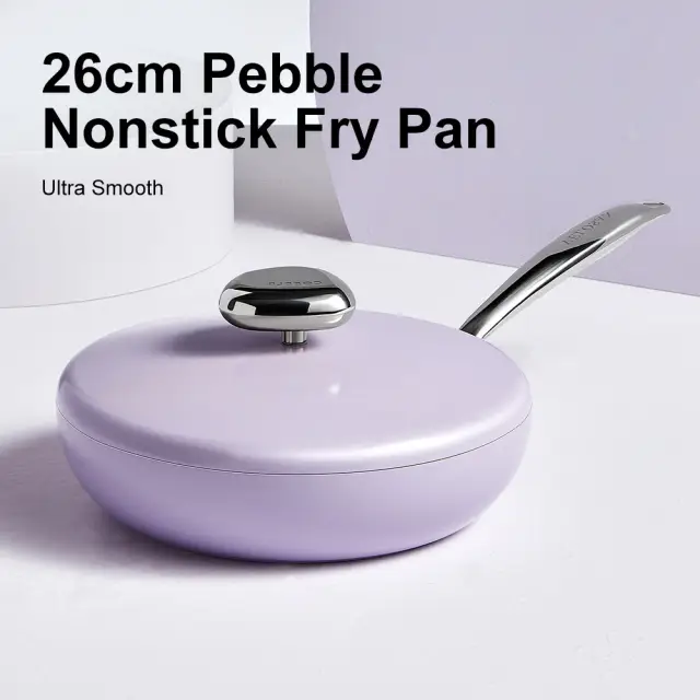 VELOSAN 26cm Cast Aluminium Frying Pan with Lid