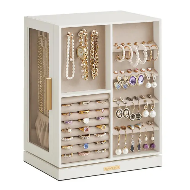 SONGMICS Jewelry  Box, 24x17x28cm