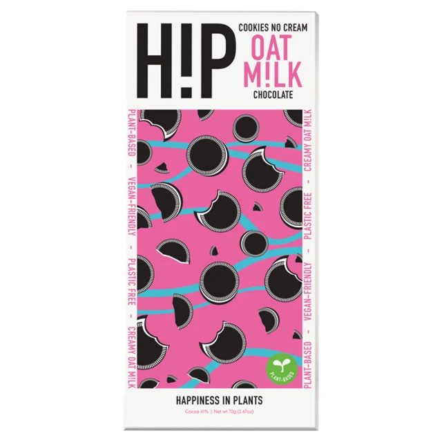 H!P Chocolate - Cookies No Cream Oat M!lk Chocolate 70g