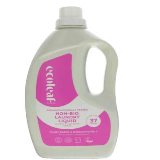 ECOLEAF BY SUMA - Laundry Liquid-Bamboo & Lotus - Non Bio - 37 washes - 1.5L