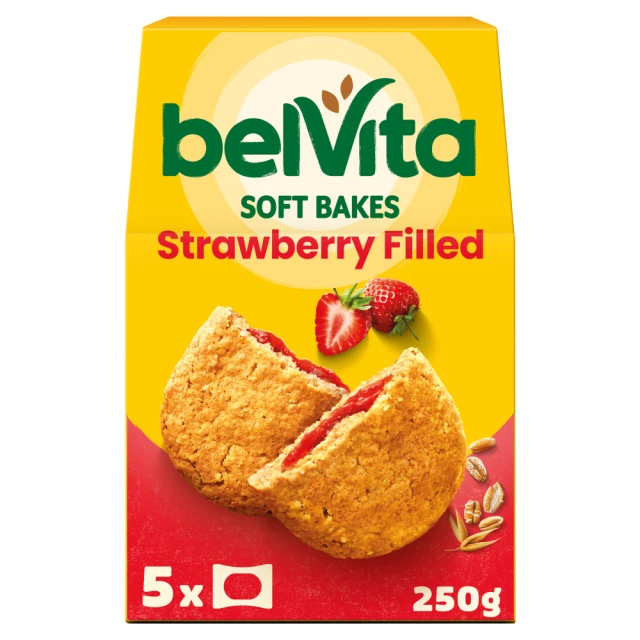 Belvita Breakfast Soft Bakes Filled Strawberry 250g