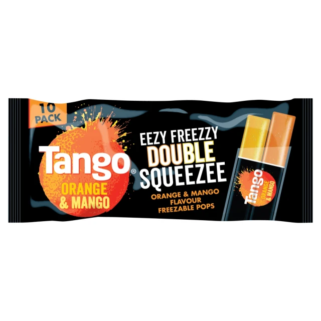 Tango Double Squeezee Mango & Orange Ice Pop 10Pk 500Ml