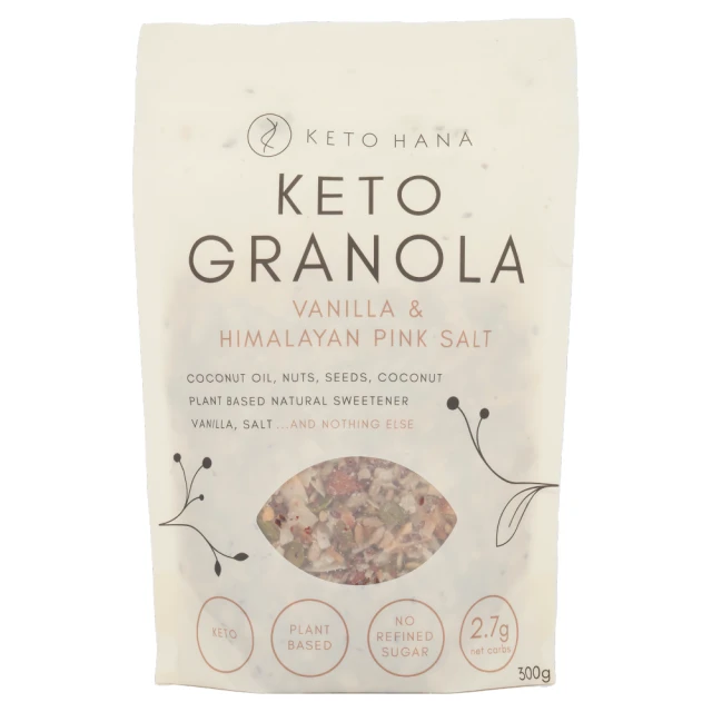 Keto Hana Vanilla & Himalayan Pink Salt Keto Granola 300g