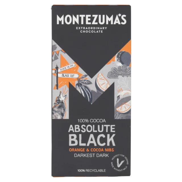 Montezuma's Absolute Black-Orange & C/Nib - 90G