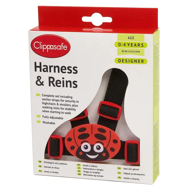 Clippasafe Harness & Reins Little Ladybird