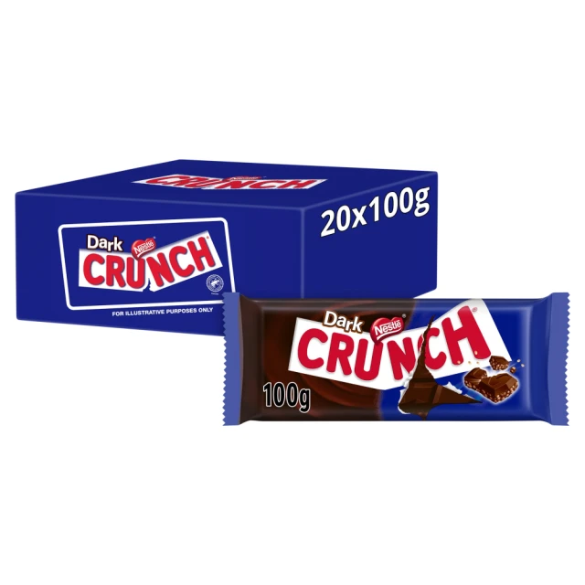 Nestle Crunch Bar Dark Chocolate 100G
