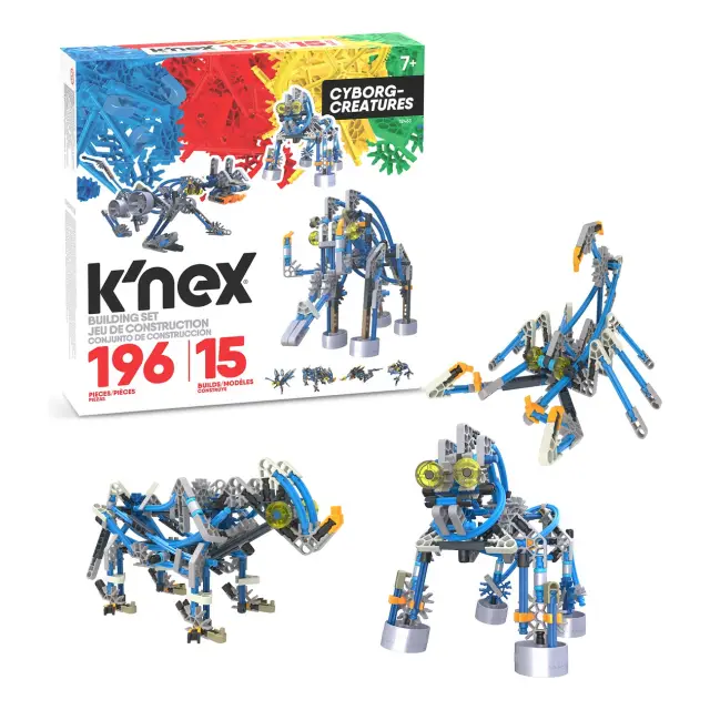 K'Nex Classics Cyborg Creatures 196 Piece/15 Model Building Set