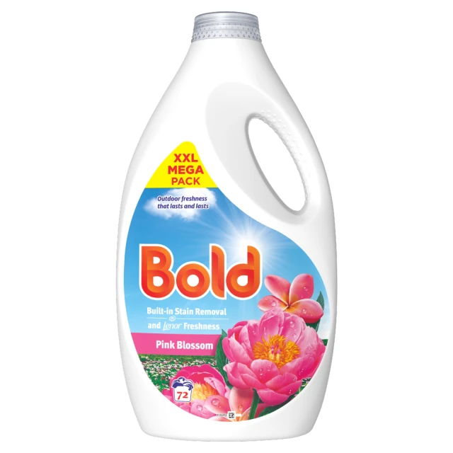Bold Pink Blossom Liquid Laundry Detergent 72 Washes 2.232l