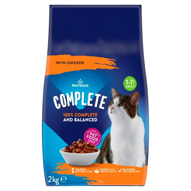 Morrisons Complete Chicken & Veg Dry Cat Food 2kg