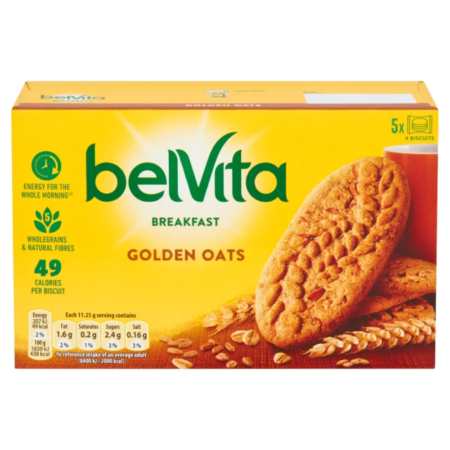 Belvita Breakfast Golden Oats 5 Pack 225g