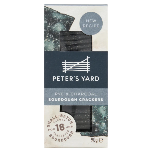 Peter's Yard - Charcoal & Rye Sourdough Crispbread - 90g